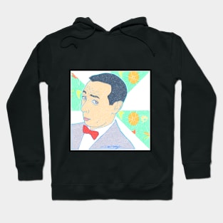 Pee Wee Herman Portrait Circle Design Hoodie